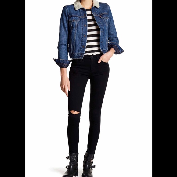 Hudson Jeans Denim - (Sold) Hudson Nico Super Skinny Jeans Dark Black
